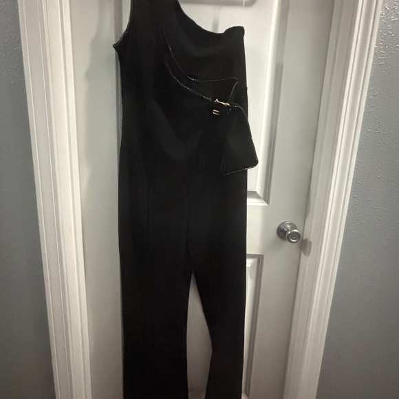 Fashion Nova Black Belted Jumpsuit - Picture 3 of 6